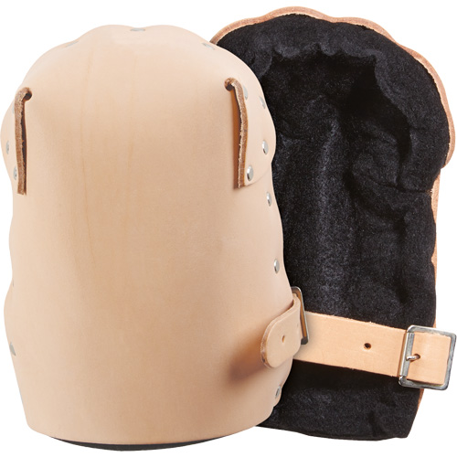 Heavy-Duty Knee Pad, Buckle Style, Leather Caps, Foam Pads