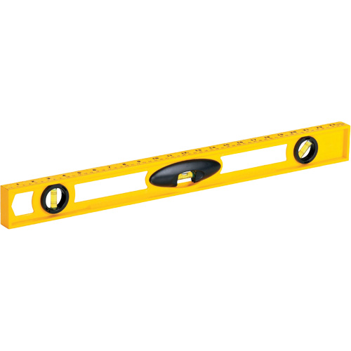 High-Impact ABS Level, I-Beam, 2' L, Plastic, 3, Non-Magnetic