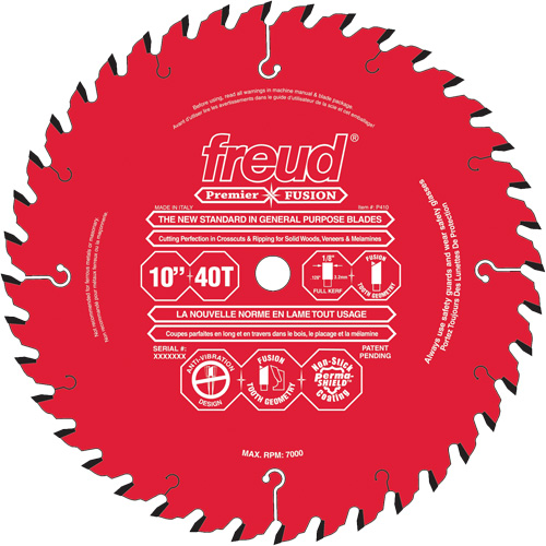Premier Fusion General Purpose Saw Blades, 8", 34 Teeth, Wood Use
