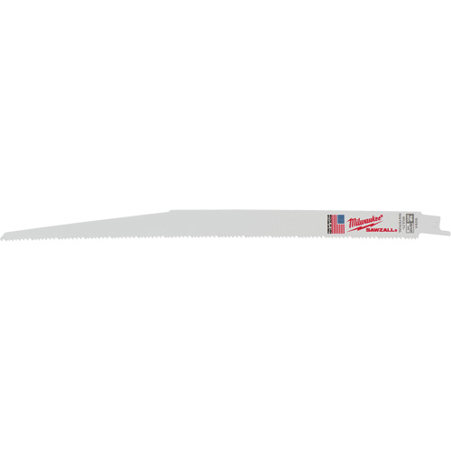 Sawzall® Reciprocating Saw Blades, Bi-Metal, 8-12 TPI, 12" L x 3/4" W