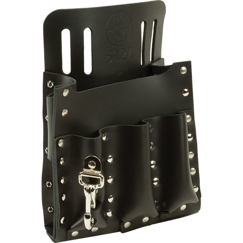 Tool Pouches, Multiple Tool Holder, Leather, 6 Pockets