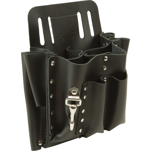 Tool Pouches, Multiple Tool Holder, Leather, 10 Pockets