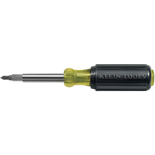 10-in-1 Screwdriver / Nutdriver, 7-3/4" L, Cushion Grip Handle