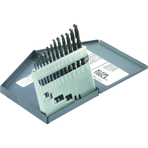 Regular-Point Drill-Bit Set, 13 Pieces, High Speed Steel