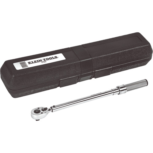 Torque Wrench, Click, 3/8" Square Drive, 10-100 ft-lb/13.6-135.6 Nm