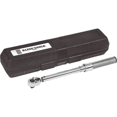 Torque Wrench, Click, 3/8" Square Drive, 3.4-28.3 Nm/30-250 in-lb