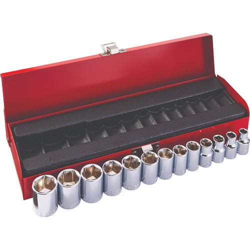 Metric Socket Wrench Set, 13 Pcs, 8" Drive Size, Deep
