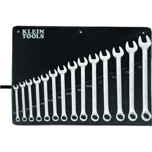 Combination Wrench Set, Combination, 14 Pieces, Imperial