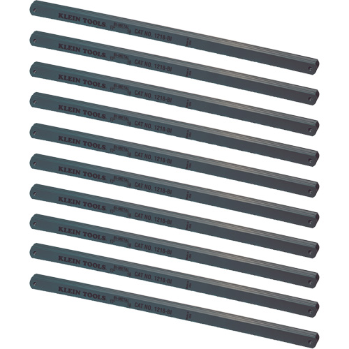 Hacksaw Blades, Bi-Metal, 12" L, 18 TPI