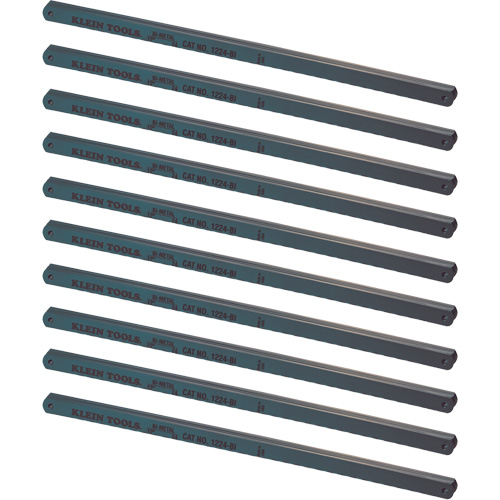 Hacksaw Blades, Bi-Metal, 12" L, 24 TPI