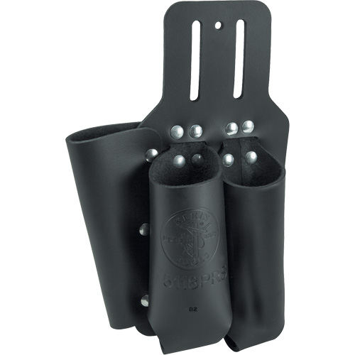 Pliers, Rule & Screwdriver Holder, Multiple Tool Holder, Leather, 3 Pockets