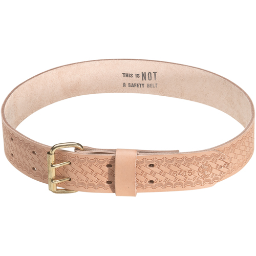 Heavy-Duty Embossed Tool Belt, Leather, Tan