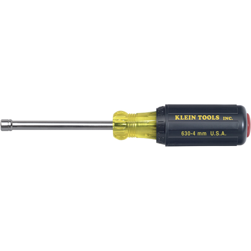 Nut Drivers - 3" Shafts, 1/4" Drive, 6-3/4" L, Magnetic
