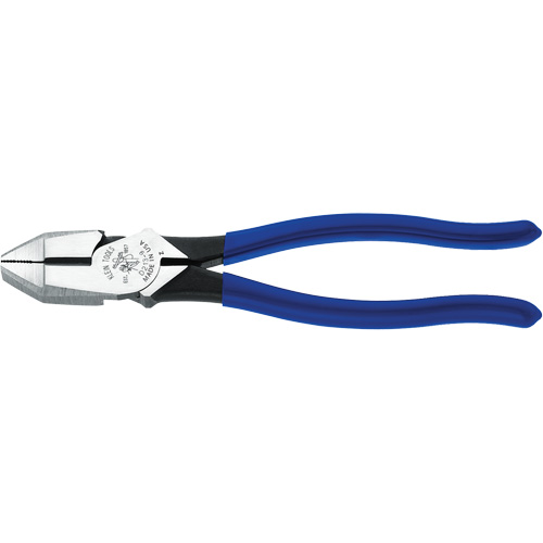 Lineman's Pliers, Square Nose, High-Leverage, 9-1/4" L, 1-1/4" Capacity