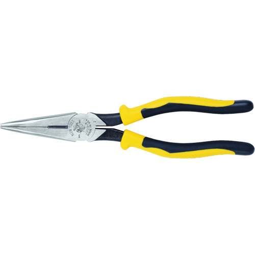 Long-Nose Pliers, HD Side Cutters, Journeyman Handle, 8-9/16" L