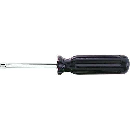 Nut Driver, Hollow Shaft, Plastic Handle, 3/16" Drive, 6-5/8" L, Non Magnetic