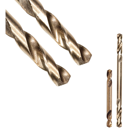 SST+ Double-Ended Stub Drill Bit, #40, High Speed Steel, 7/16" Flute, 135° Point