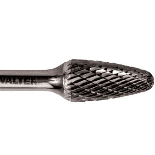 Double Cut Ballnose Tree Burr, SF-1, 1/4" Dia., 5/8" Depth of Cut