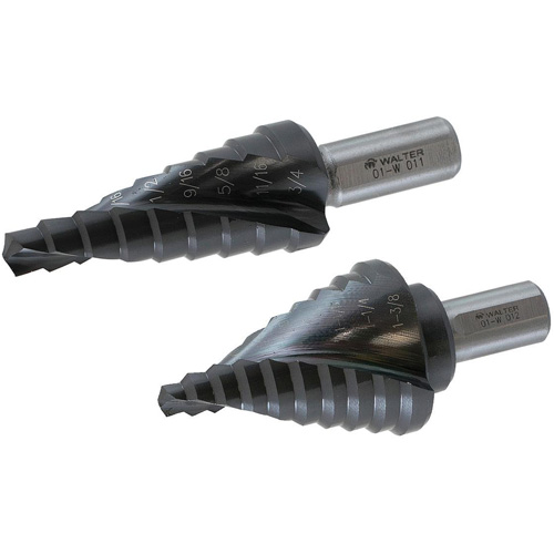 Multi-Step™ Drill Bit, 1/4" - 1-3/8" , 1/8" Increments, High Speed Steel