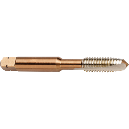 Spiral Point Tap, High Speed Cobalt, 1/4"-20 Thread, 2-1/2" L