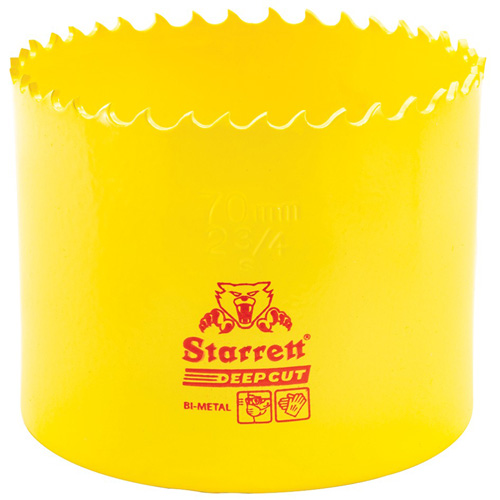Bi-Metal Holesaw - 2-3/4", 2-3/4", 2" Depth of Cut, Bi-Metal