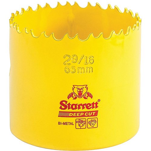 Bi-Metal Holesaw - 2-9/16, 2-9/16", 2" Depth of Cut, Bi-Metal
