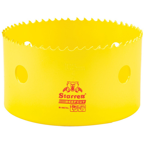 Bi-Metal Holesaw - 4", 4", 2" Depth of Cut, Bi-Metal