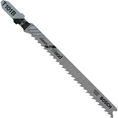 Wood Cutting Jigsaw Blade, High-Carbon Steel, T-Shank, 4" L, 10 TPI