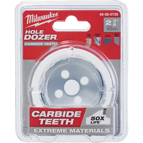 Hole Dozer™ Hole Saw, 2-3/8", 1-5/8" Depth of Cut, Carbide