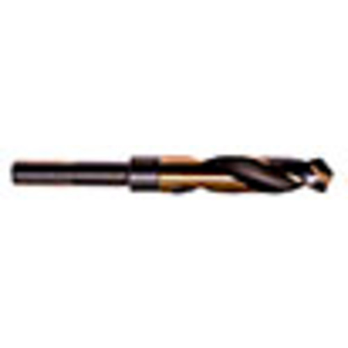 WorkLight Silver & Deming Reduced Shank Drill Bit, 21/32", High Speed Steel, 3" Flute, 118° Point
