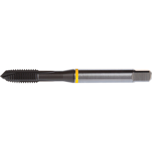 Yellow Shark Spiral Point Tap, High Speed Cobalt, 6-32 Thread, 2.205" L