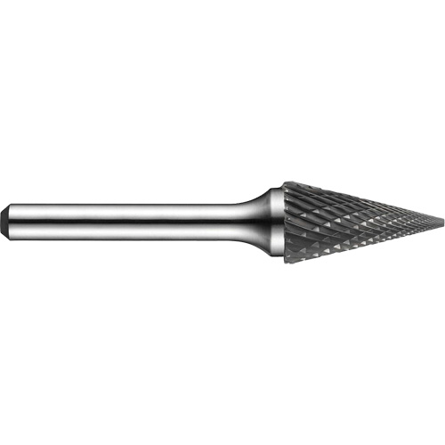 Double-Cut Rotary Burr, SM-50, 1/4" Dia., 1/4" Shank, 1/2" Depth of Cut