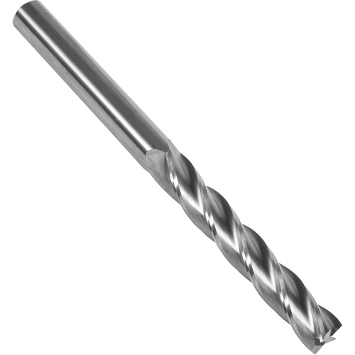 S137 30° Extra Long Square End Mill, 7/16" Dia., 6" L, 4 Flutes, 7/16" Shank, Carbide