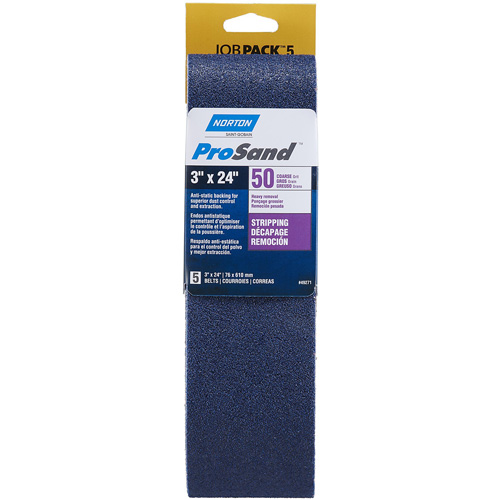 BlueFire® Portable Sanding Belt, 3" W X 24" L, Zirconia Alumina, 50 Grit
