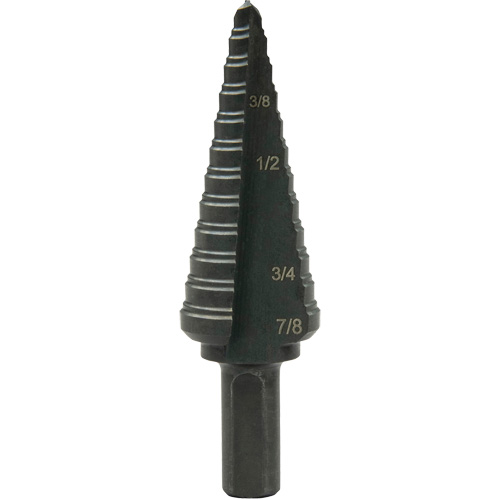Multi-Hole Step Bit, 3/16"/4.8 mm - 7/8"/#4/22.2 mm