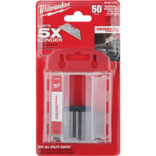 General Purpose Utility Blades with Dispenser, Single Style