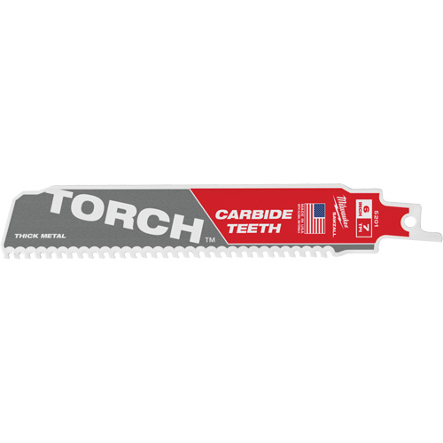 Sawzall® Torch™ Saw Blade, Carbide, 7 TPI, 6" L x 1" W