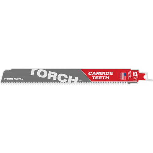 Sawzall® Torch™ Saw Blade, Carbide, 7 TPI, 9" L x 1" W