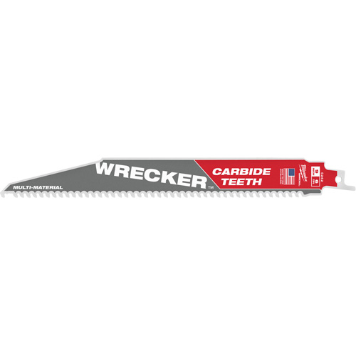 Wrecker™ Sawzall® Blade, Carbide, 6 TPI, 9" L x 1" W