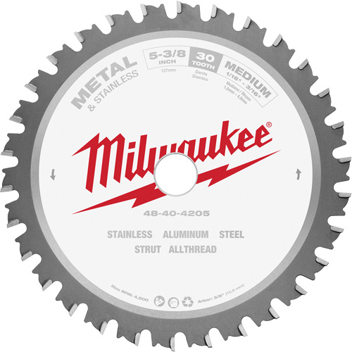 Circular Saw Blade, 5-3/8", 30 Teeth, Metal Use