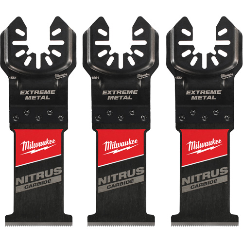 Nitrus Carbide™ Extreme Metal Universal Fit Open-Lok™ Oscillating Multi-Tool Blades