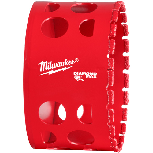 Diamond Max™ Hole Saw Bit, 3", 1-1/2" Depth of Cut, Diamond
