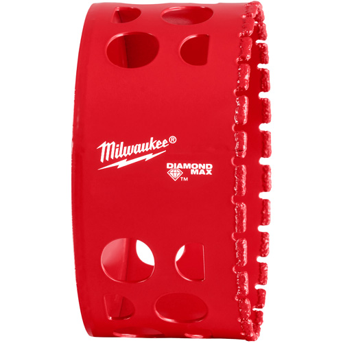 Diamond Max™ Hole Saw Bit, 3-1/2", 1-1/2" Depth of Cut, Diamond