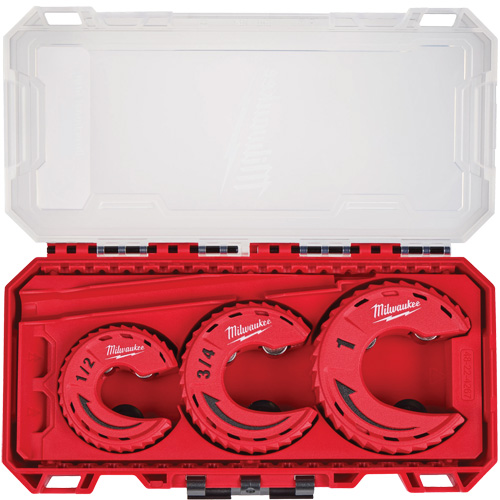 3-Piece Close Quarters Tubing Cutter Set, 1/2"/3/4"/1" Capacity