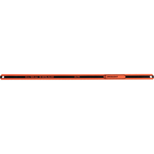 Hacksaw Replacement Blade, Bi-Metal, 12" L, 24 TPI
