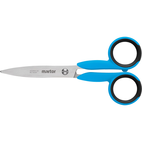 Secumax 363 Safety Scissors, 5-7/25", Rings Handle