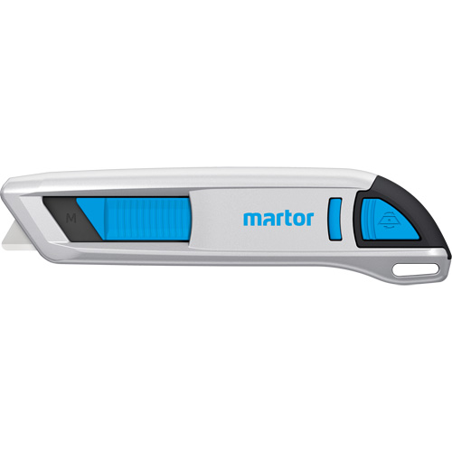 Secunorm 500 Retractable Safety Knife, 9 mm, Aluminum Handle