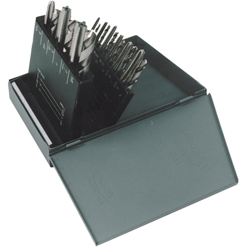 HT18 Jobber Length Drill Bit & Plug Hand Tap Set, 18 Pieces