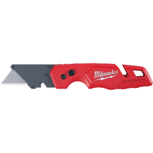 FASTBACK™ Folding Utility Knife, Metal Handle