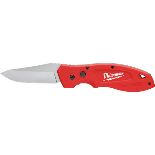 FASTBACK™ Smooth Folding Pocket Knife, 7-3/4" Blade, Stainless Steel Blade, Metal Handle